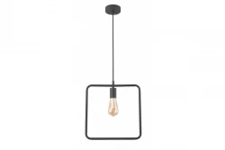 Decor Lija zwarte eenpunts vierkante hanglamp 2614
