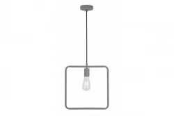 Decor Lija grijze eenpunts vierkante hanglamp 2836