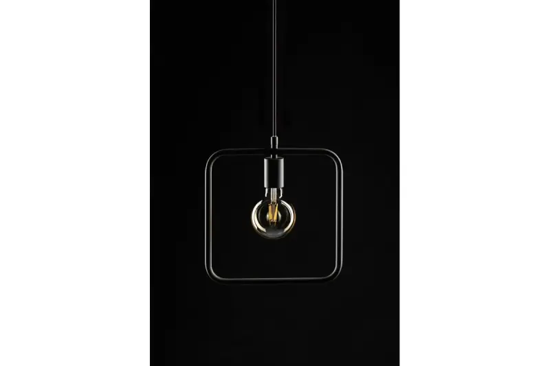 Decor Lija grijze eenpunts vierkante hanglamp 2836