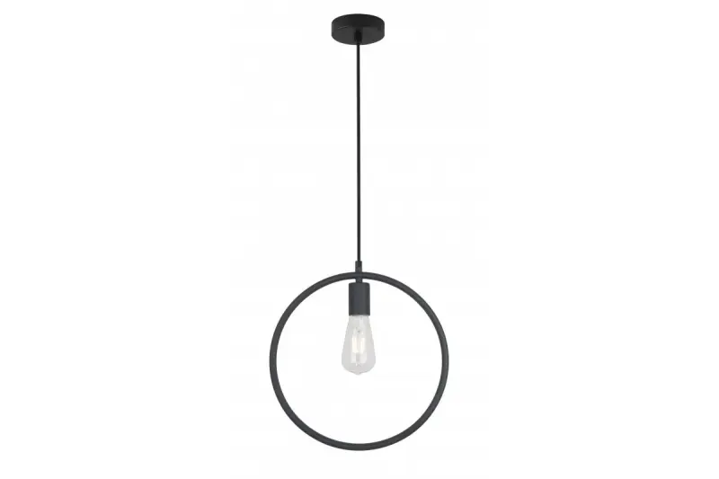 Decor Fija zwarte ronde eenpunts hanglamp 2805