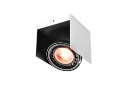 Decor Verso zwart wit plafondlamp met bewegende kop 1 lichtbron 4236