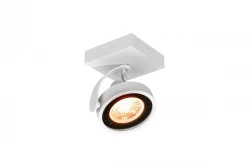Decor Wally plafondlamp of wandlamp wit in bewegende kop 1 lichtbron 4342