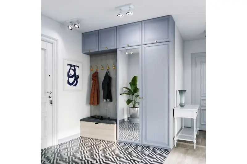 Decor Wally plafondlamp of wandlamp wit in bewegende kop 2 lichtbronnen 4373