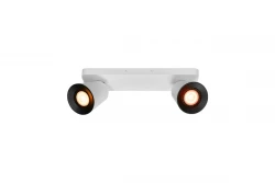 Decor Elli moderne witte plafondlamp met 2 lichtbronnen 4489