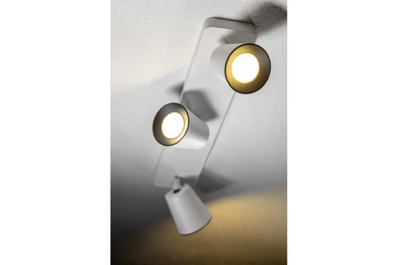 Decor Elli moderne witte plafondlamp met 3 lichtbronnen 4502