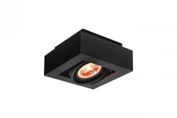 Decor Loid functionele zwarte 1-punts plafondlamp met 1 lichtbron 4687