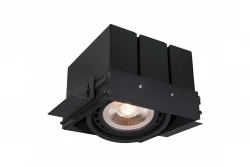 Decor Milo zwarte frameloze plafondinbouwlamp met 1 lichtbron 4731