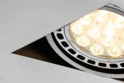 Decor Milo zwarte frameloze plafondinbouwlamp met 2 lichtbronnen 4755