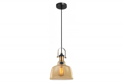 Decor Muscari II hanglamp amber kleurig in metallic uitvoering en messing lamphouder 3565