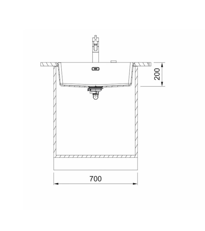 Franke Maris MRG 110-62 Fragranite polar white spoelbak onderbouw