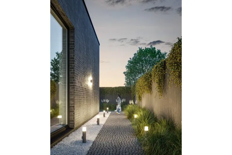 Lighting Corta tuinverlichting muurlamp antraciet voor 2 lichtbronnen 1289002