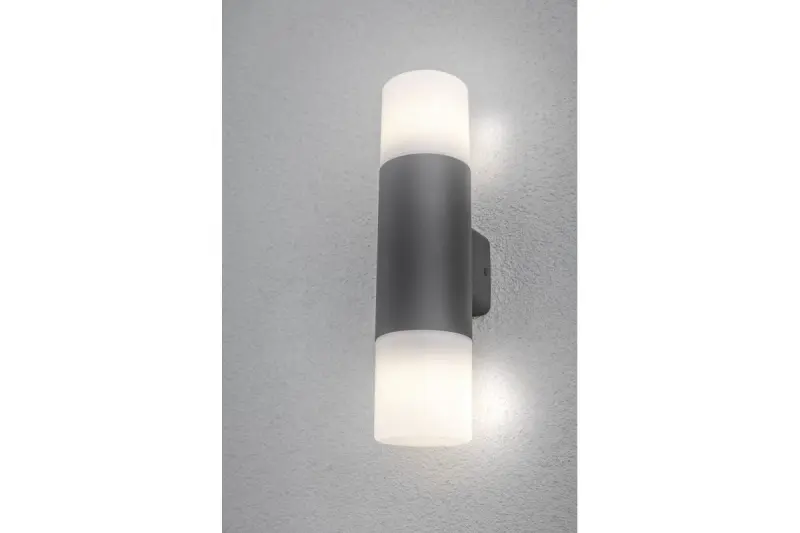 Lighting Corta tuinverlichting muurlamp antraciet voor 2 lichtbronnen 1289002