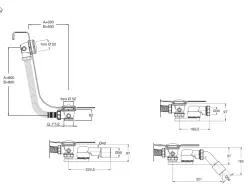 Waterevolution badoverloop met push to open chroom 1208958390