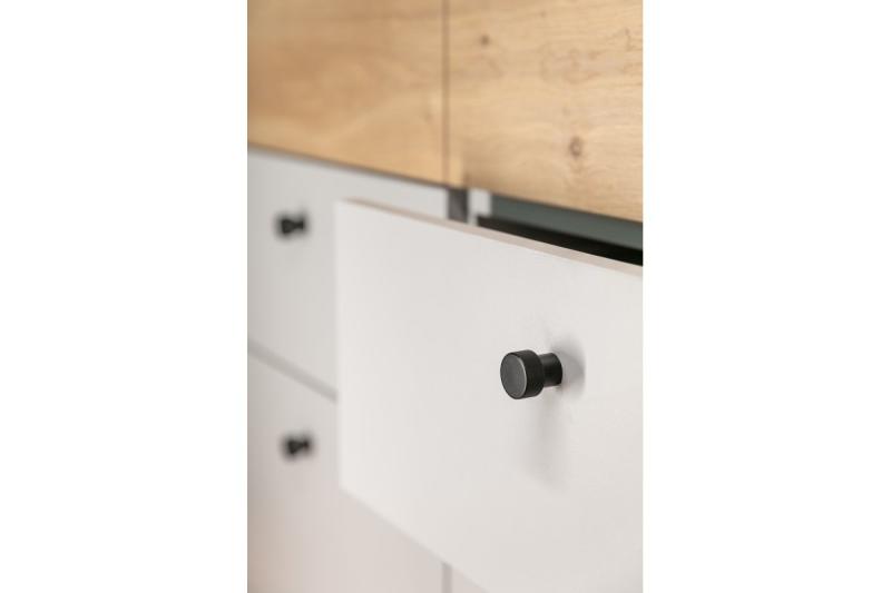 Aluminium knob STRUCTURE black matt 1208959148