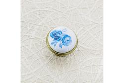 Porcelain knob 728-J4 antique brass A-Blue Rose 1208959149
