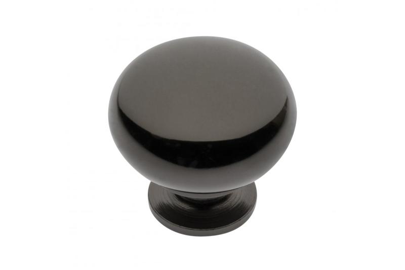 Steel knob BERGAMO black chrome 1208959159