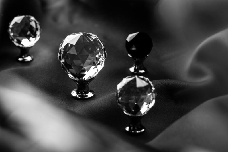 Zamak knob Crystal Palace A 40mm chrome + CRYSTAL 1208959268