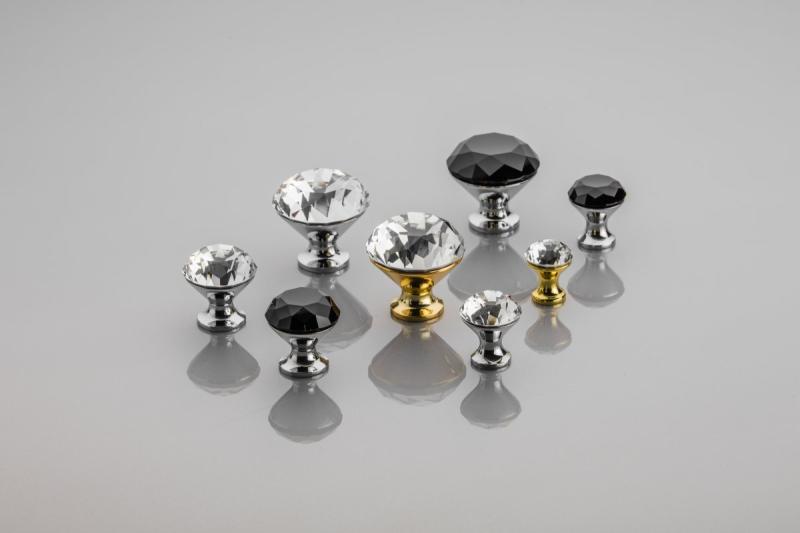 Zamak knob Crystal Palace B 20mm chrome + CRYSTAL 1208959269