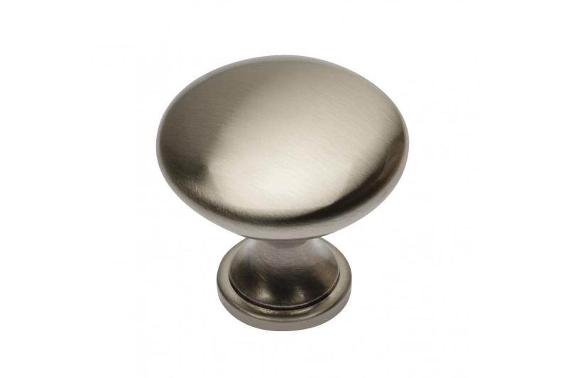 Zamak knob TERNI brushed steel 1208959324