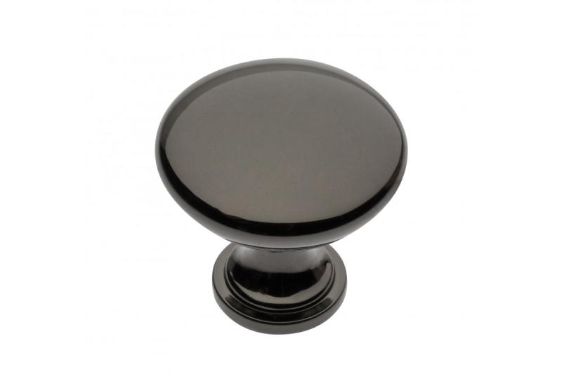 Zamak knob TERNI black chrome 1208959327