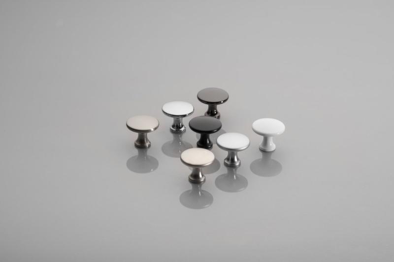 Zamak knob UDINE mat white 1208959335