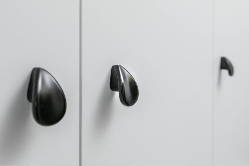 Zamak knob VENICE matt black 1208959338