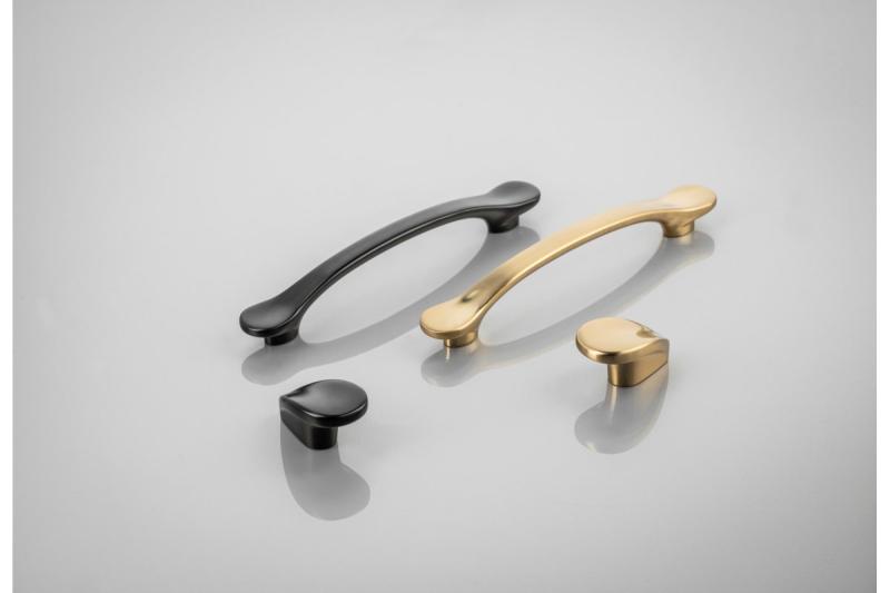 Zamak knob VENICE matt black 1208959338