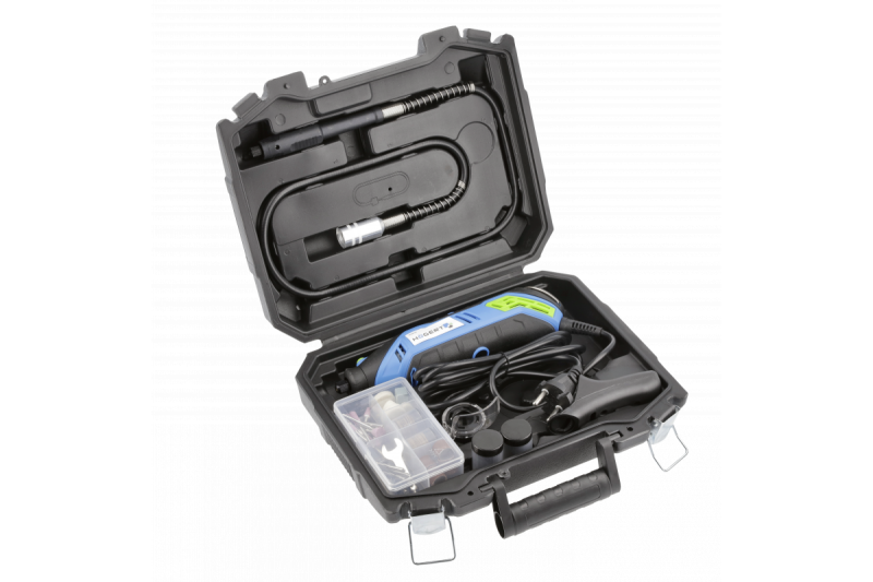 Hoegert Mini slijpmachine in koffer incl. 184 extra accessoires 1208960199 HT2E101