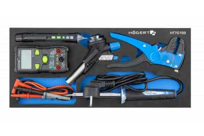 Hoegert 7-lade gereedschapskast met een zijdeur met accessoires 544 stuks. 1208962010