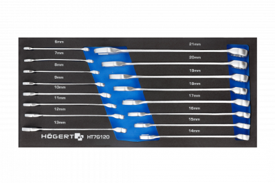 Hoegert 7-lade gereedschapskast met een zijdeur met accessoires 544 stuks. 1208962010