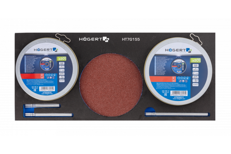 Hoegert Set slijpschijven voor het snijden van metaal en roestvrij staal, 60 stuks. 1208962062