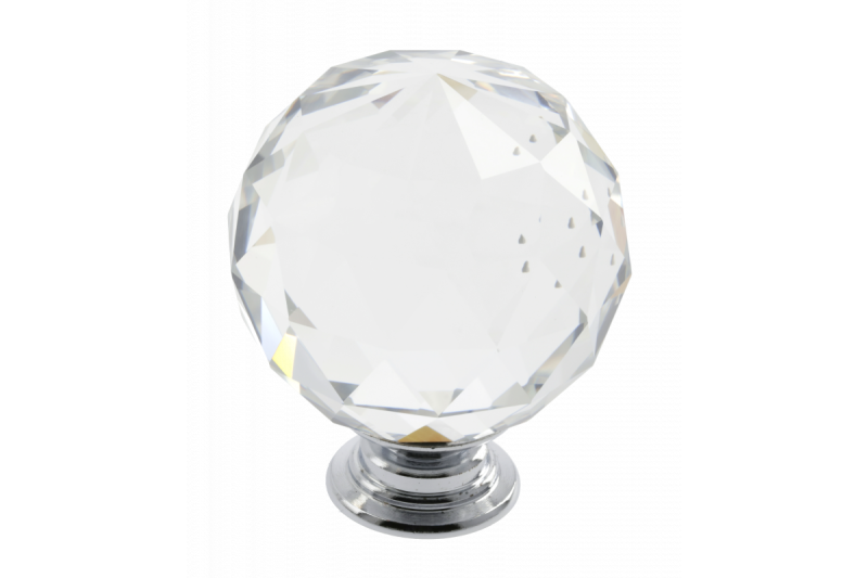 Knob Crystal Palace J 40 mm (chrome + CRYSTAL) Industry 1208962334