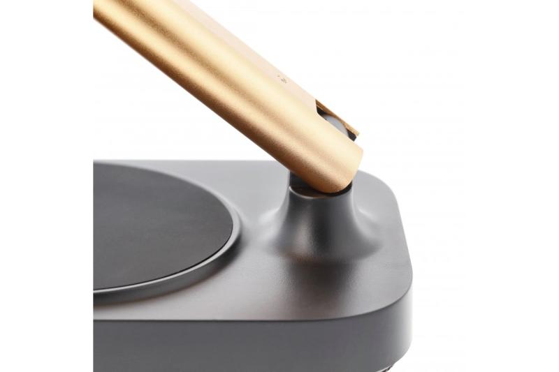 Decor Bureau lamp Bressi 8W 450lm AC220-240V 3-CCT Draadloos Opladen USB PF>0 5 RA>80 Zwart / Goud 1208962479