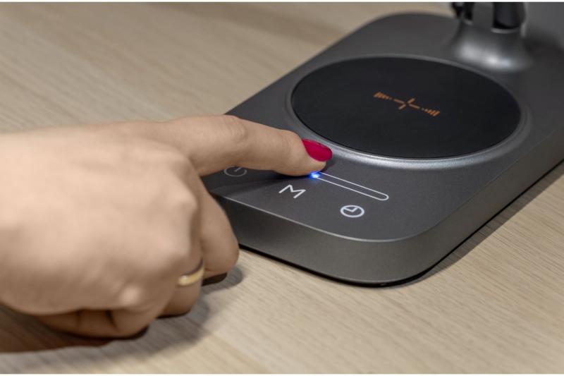 Decor Bureau lamp Bressi 8W 450lm AC220-240V 3-CCT Draadloos Opladen USB PF>0 5 RA>80 Grijs 1208962480