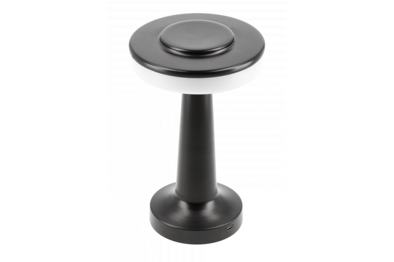 Decor Bureaulamp Monum 3W 200lm DC 5V 1A 3000 K 3 graden. Dimbaar met batterij van 1800 mAh, zwart. 1208962504