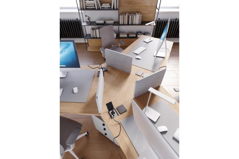 Decor Bureaulamp Tritton 6W 340lm AC220-240V 4-CCT Draadloos Opladen USB PF>0 5 RA>80 wit. 1208962517