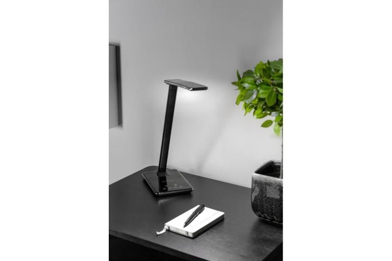 Decor Bureaulamp Tritton 6W 340lm AC220-240V 4-CCT Draadloos Opladen USB PF>0 5 RA>80 zwart 1208962518