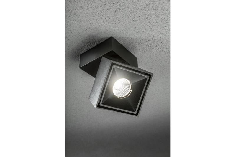 Decor LED armatuur BIANCO 8W 680lm AC220-240V 50/60 Hz PF>0 9 Ra≥80 IP20 IK06 36° 4000K vierkant zwart. 1208962670