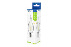 Decorative LED light, FILAMENT, C35L, 27006, E14, 4W, 240lm, AC220-240V/ 50-60Hz, RA>80, 360° 1208962696