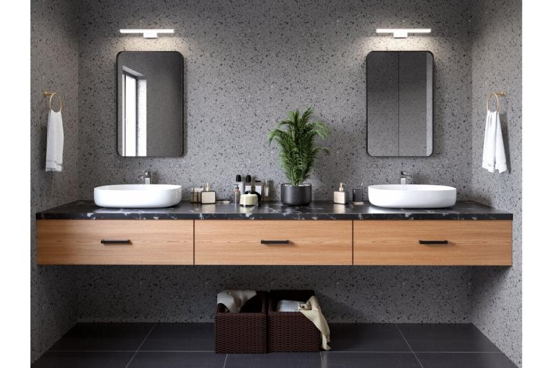 Decor Led-armatuur Catania 400mm 8W AC220-240V 50/60Hz 4000K IP44 RA >80 640lm Zwart. 1208962884