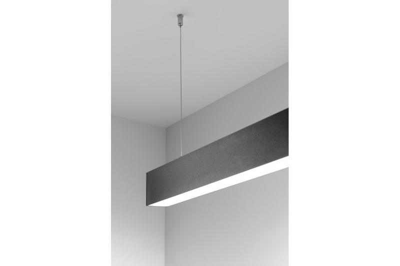 Decor LED lineaire armatuur LUNA-A 40W 3200lm AC220-240V 50-60Hz 100° RA>80 PF>0,9 AL/PC 4000K 120cm zwart. 1208962939