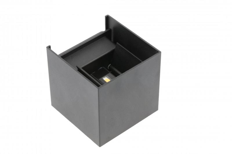 Decor MISSOURI-K LED-lamp 7W 540lm AC220-240V 50/60 Hz PF>0.5 Ra≥80 IP54 IK08 4000K vierkant zwart. 1208962994