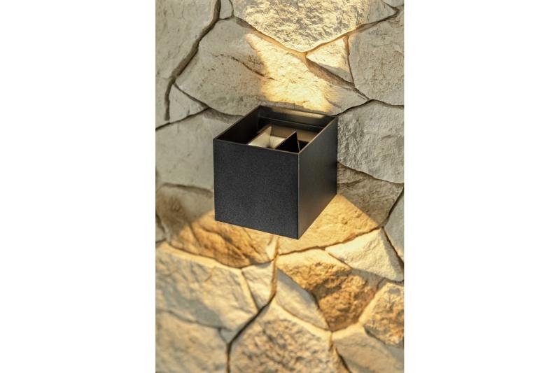 Decor MISSOURI-K LED-lamp 7W 540lm AC220-240V 50/60 Hz PF>0.5 Ra≥80 IP54 IK08 4000K vierkant zwart. 1208962994