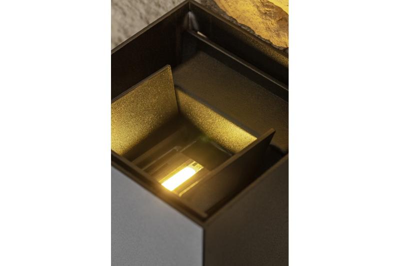 Decor MISSOURI-K LED-lamp 7W 540lm AC220-240V 50/60 Hz PF>0.5 Ra≥80 IP54 IK08 4000K vierkant zwart. 1208962994