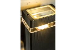 Decor Wandarmatuur met twee richtingen NESSA GU10 MAX.2x50W IP54 AC220-240V 50/60Hz zwart. 1208963007