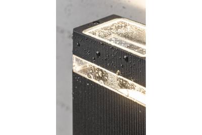 Decor Wandarmatuur één richting NESSA GU10 MAX. 50W IP54 AC220-240V 50/60Hz zwart. 1208963009