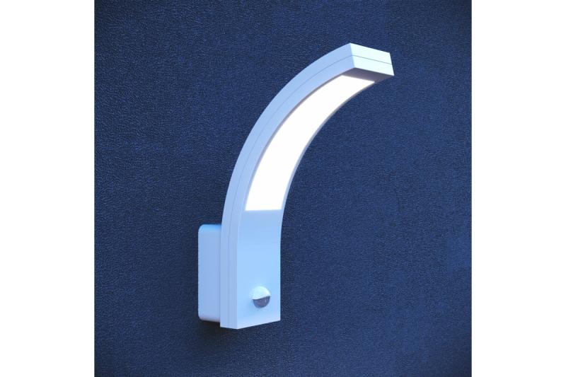 Decor LED-armatuur PARIS met bewegingssensor 10W 900lm IP54 AC220-240V 50/60Hz 140° 9m 4000K wit. 1208963095