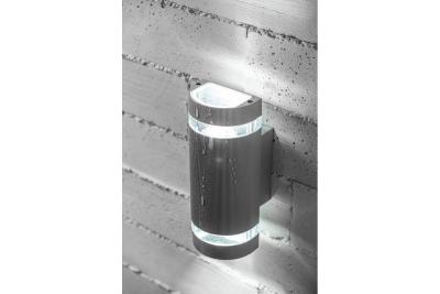 Decor Wandarmatuur met twee richtingen SILVA GU10 MAX 2x50W IP54 AC220-240V 50/60Hz grijs. 1208963136