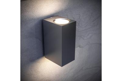 Decor Gevelarmatuur bidirectioneel TIAGO KW GU10 MAX.2x35W IP54 AC220-240V 50/60Hz zwart. 1208963202