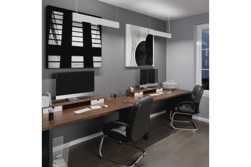 Decor LED opgehangen armatuur VILANA 42W (30W+12W) 4000K RA>80 220-240VAC 48/120° UGR<19 120cm wit. 1208963236